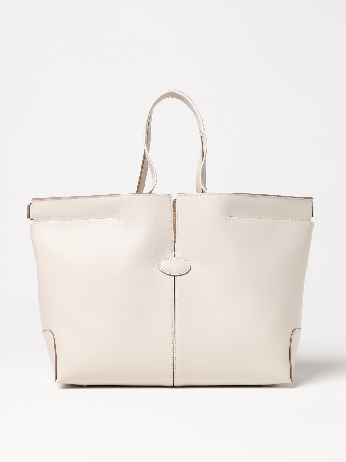 Tod's Tote Bags  Woman Color White In White