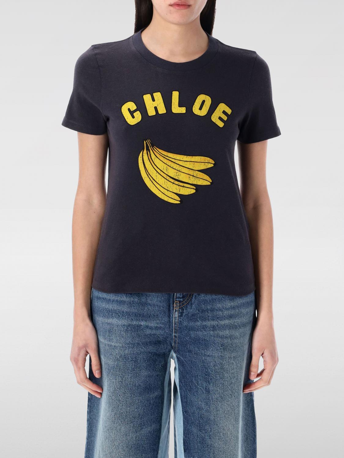 Chloé T-shirt  Woman Color Blue