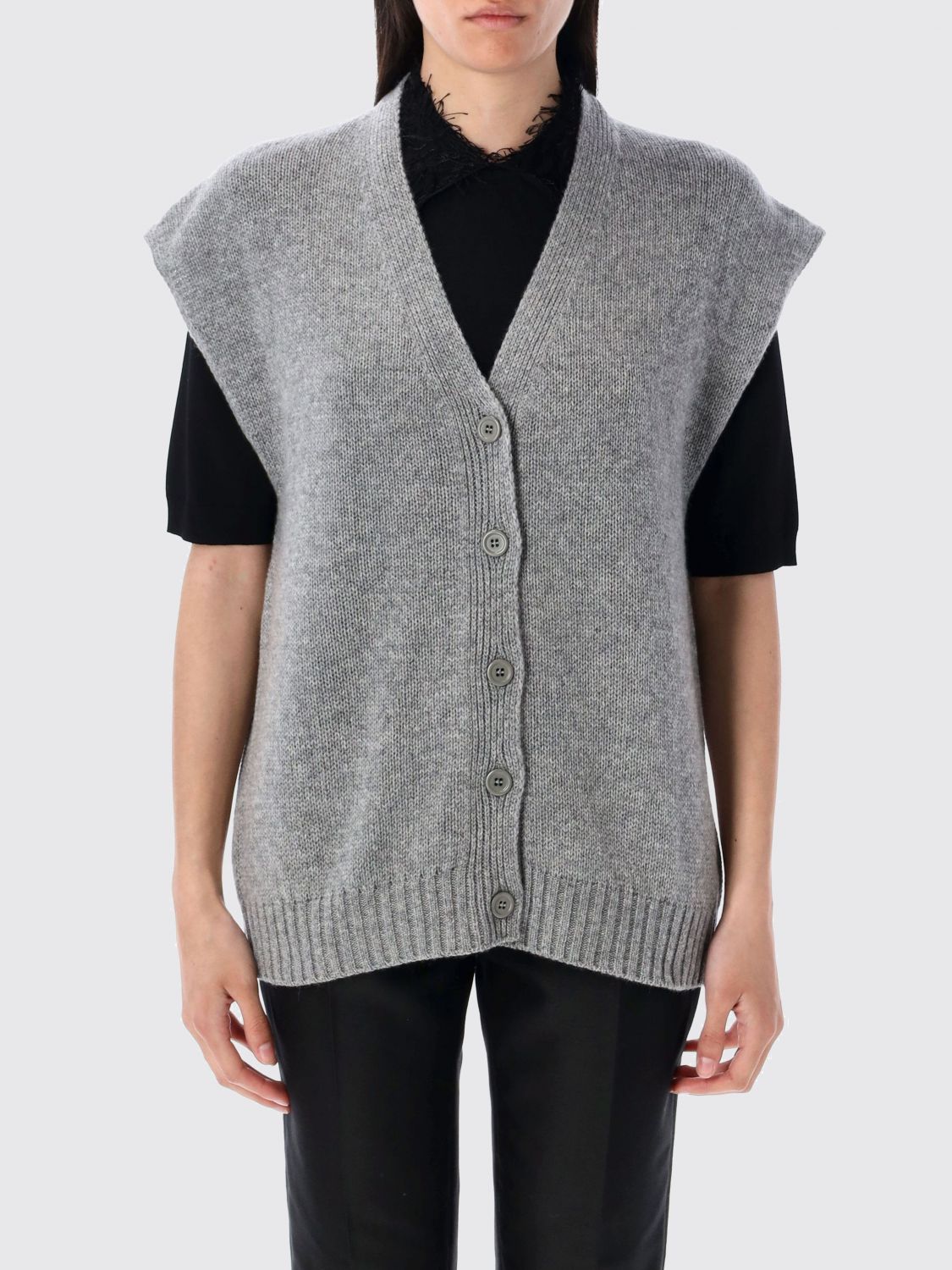 Fabiana Filippi Knitwear V-neck Sleeveless Cardigan