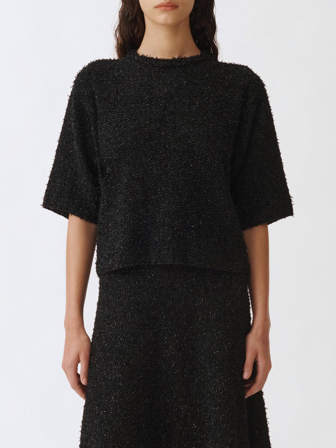Fabiana Filippi Sequin-embellishment Ribbed Sweater In Blue
