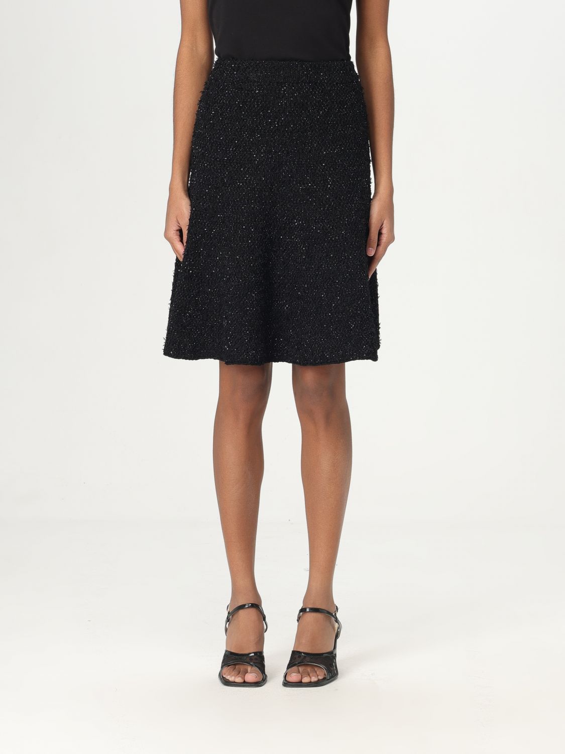Shop Fabiana Filippi Skirt Woman Color Black