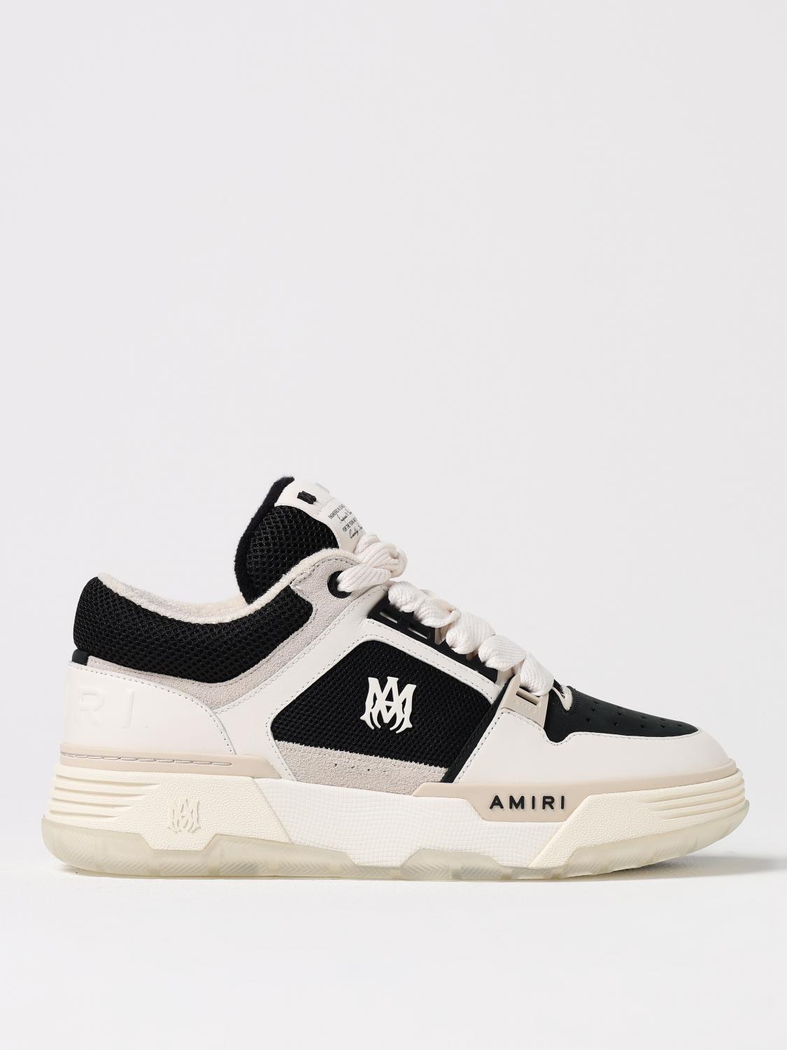 Amiri Ma-1 Leather And Mesh Sneakers In Black