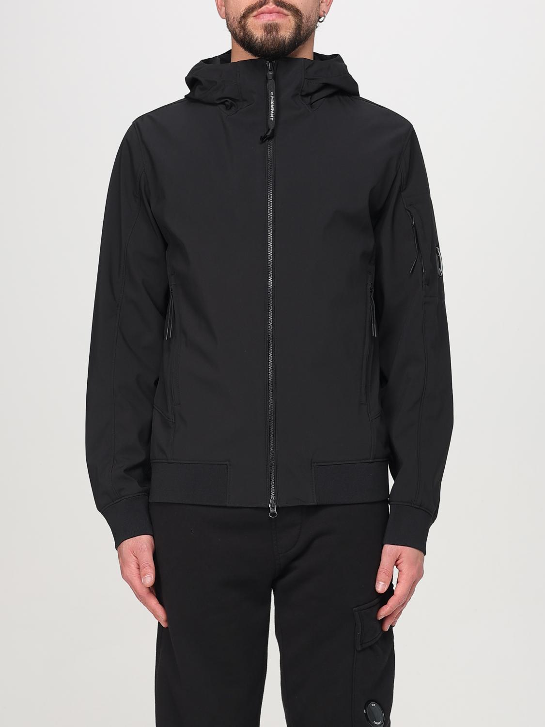 C.p. Company Kapuzenjacke Mit Linsen-detail In Black