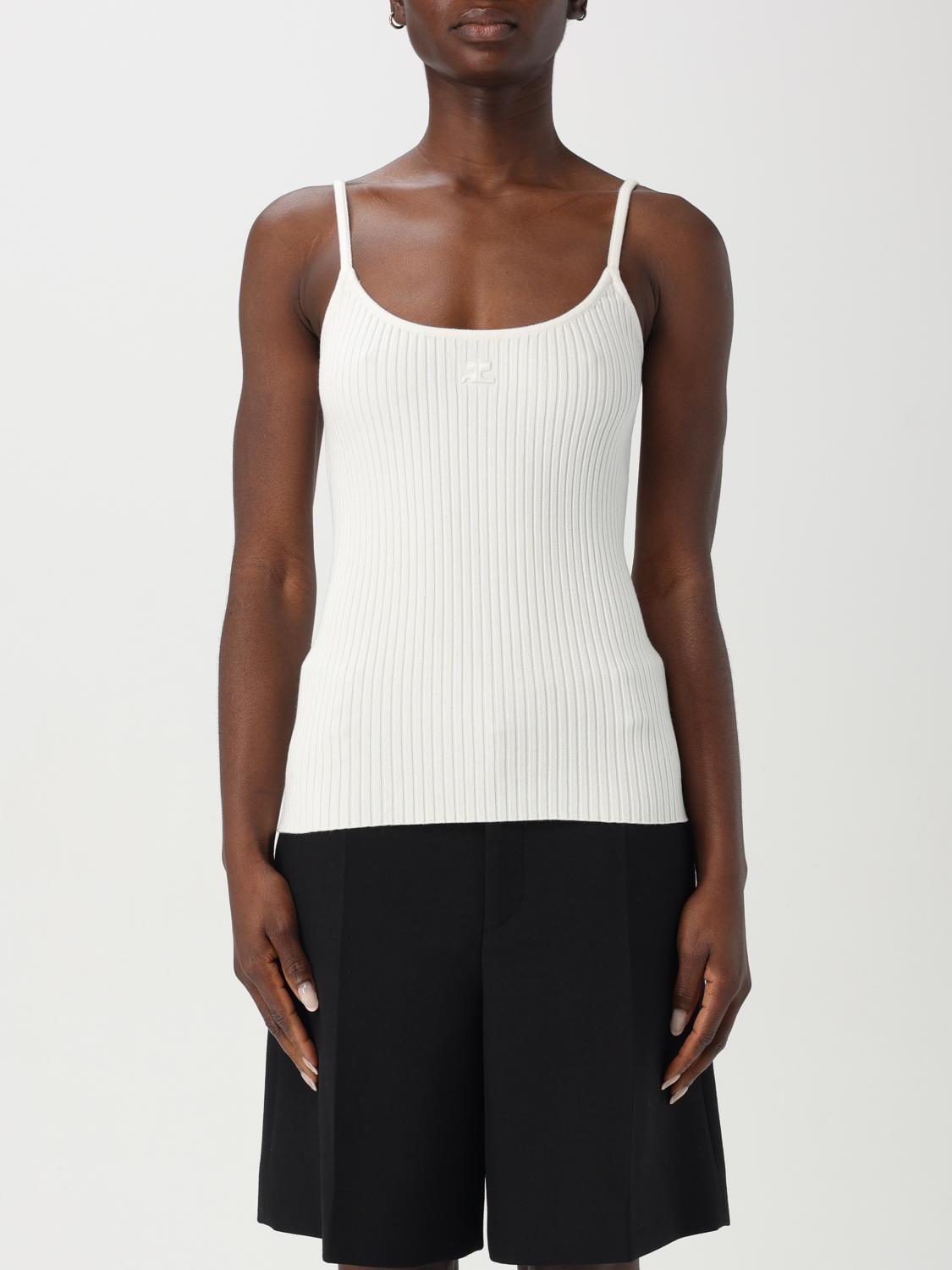 Shop Courrèges T-shirt Woman Color White