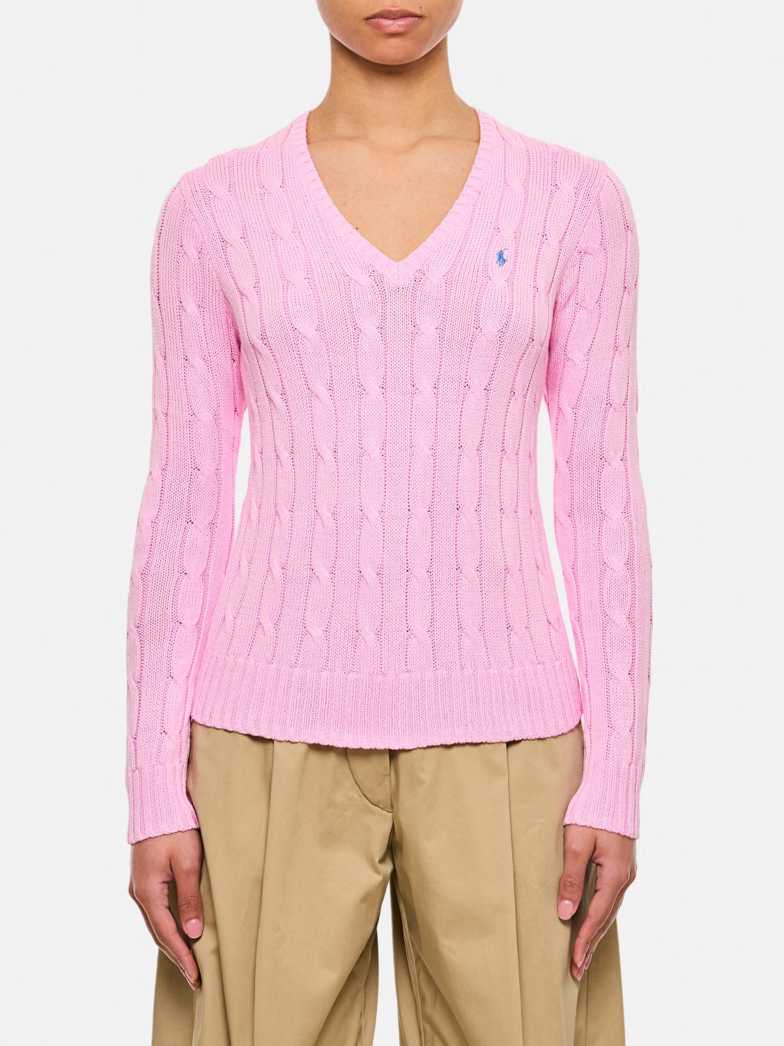 Shop Polo Ralph Lauren Sweater Woman Color Pink