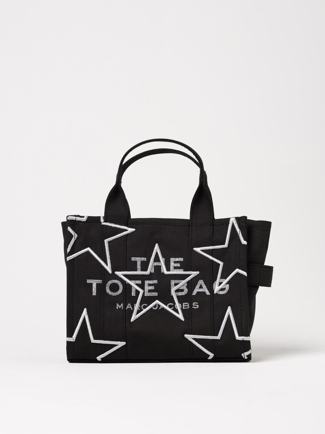 Marc Jacobs Small Star Canvas Tote Bag In Black