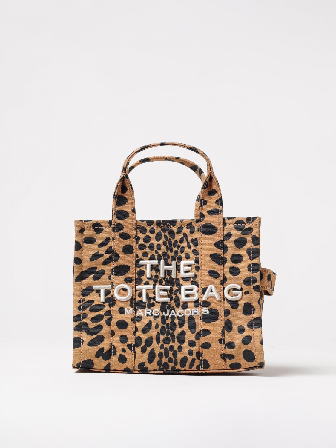 Marc Jacobs The Cheetah Medium Tote Bag Canvas In Black