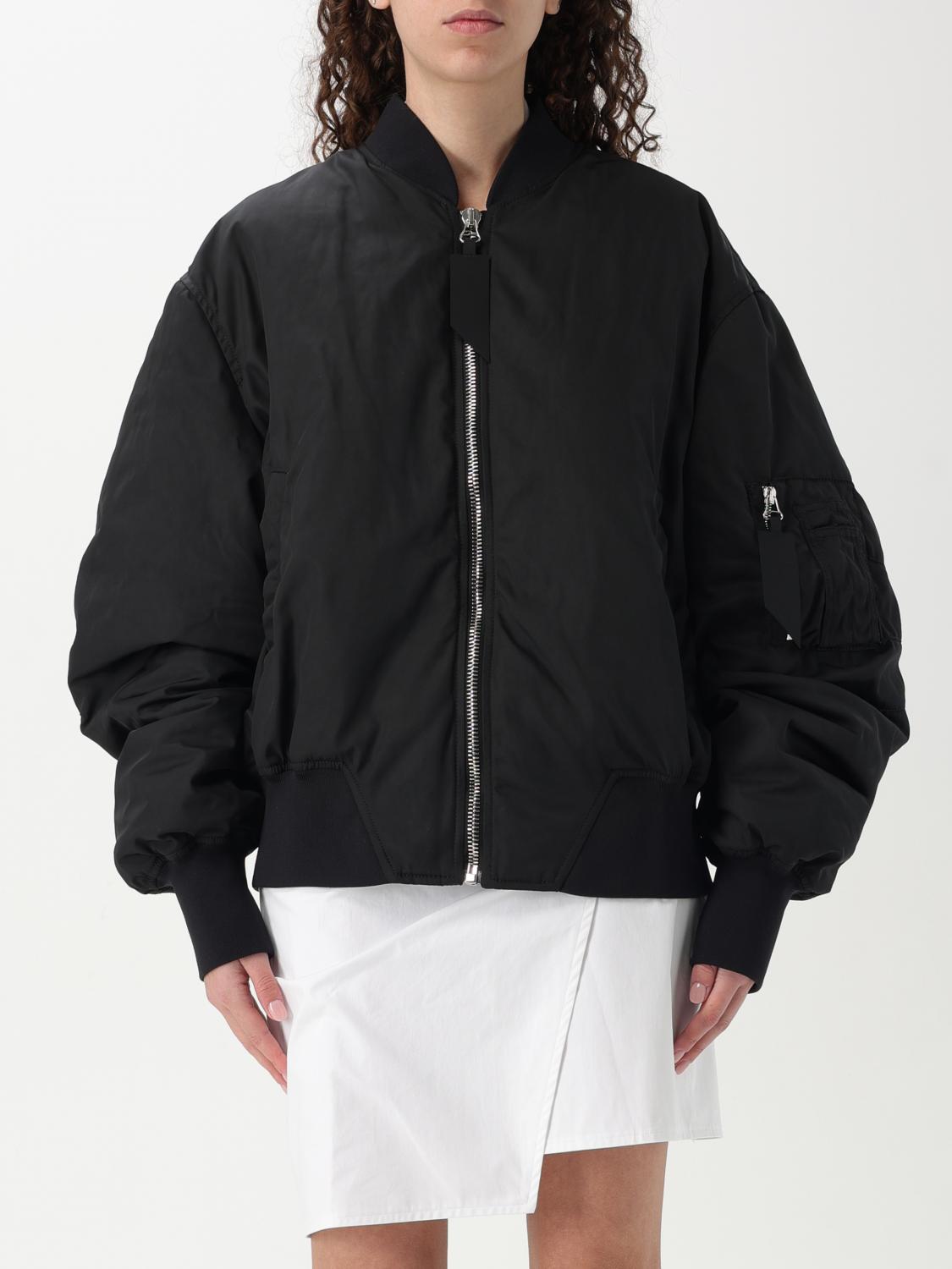 Shop Attico Jacket The Woman Color Black