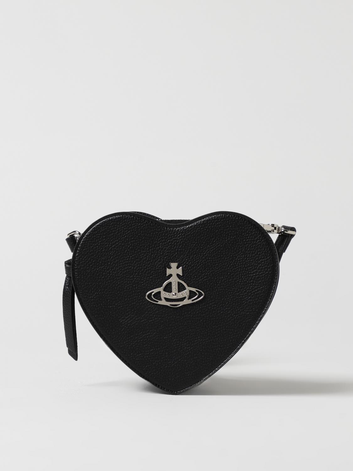 Vivienne Westwood Louise Heart-shaped Crossbody Bag In Black