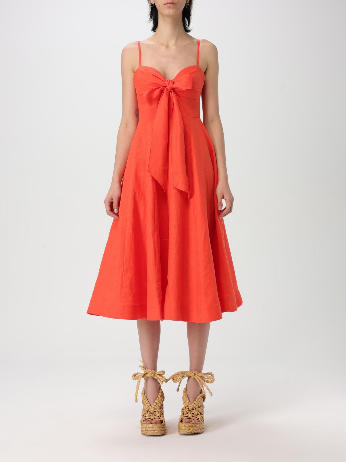 Shop Zimmermann Dress Woman Color Red