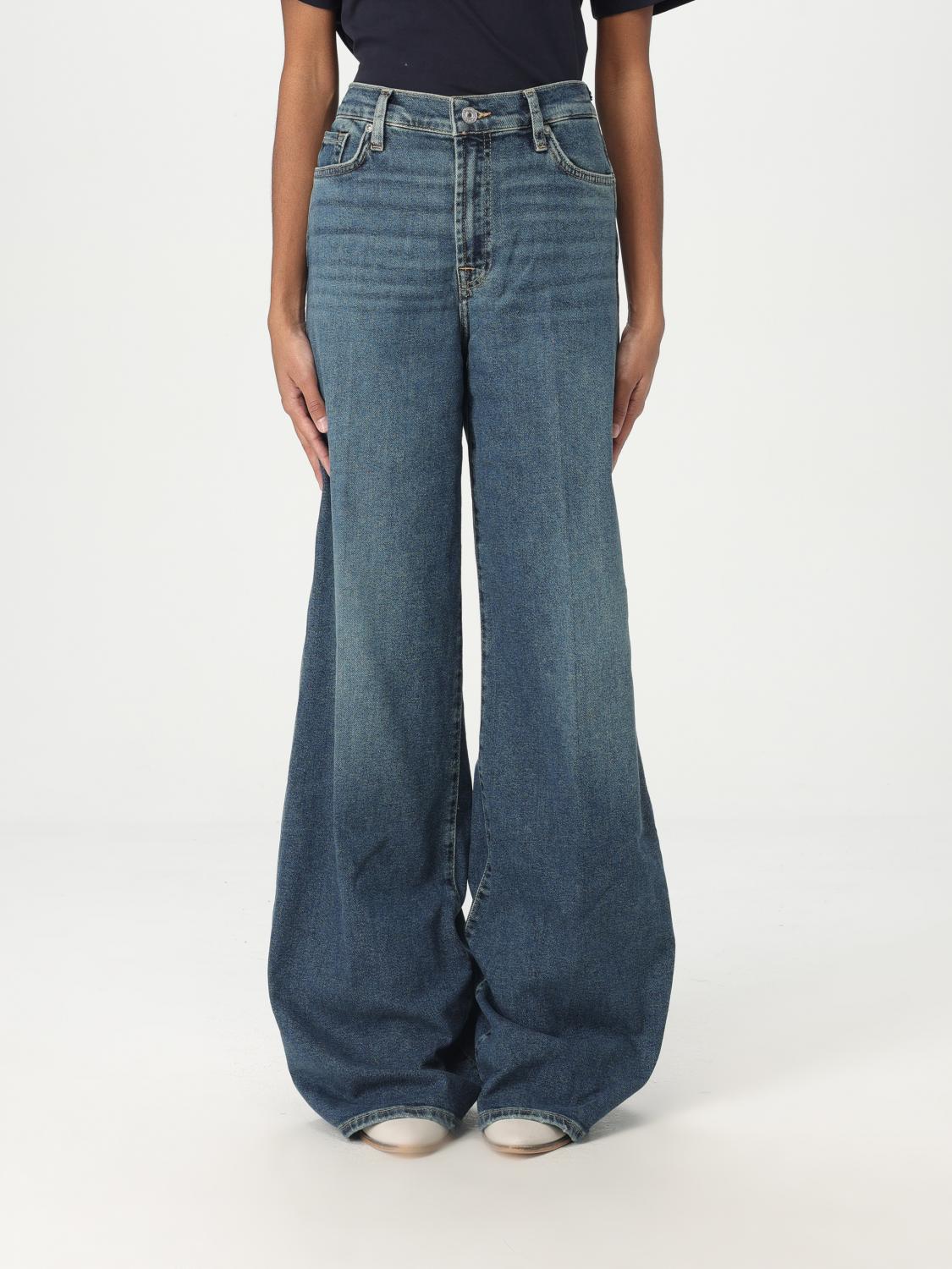 7 For All Mankind Jeans Damen Farbe Blau In Blau