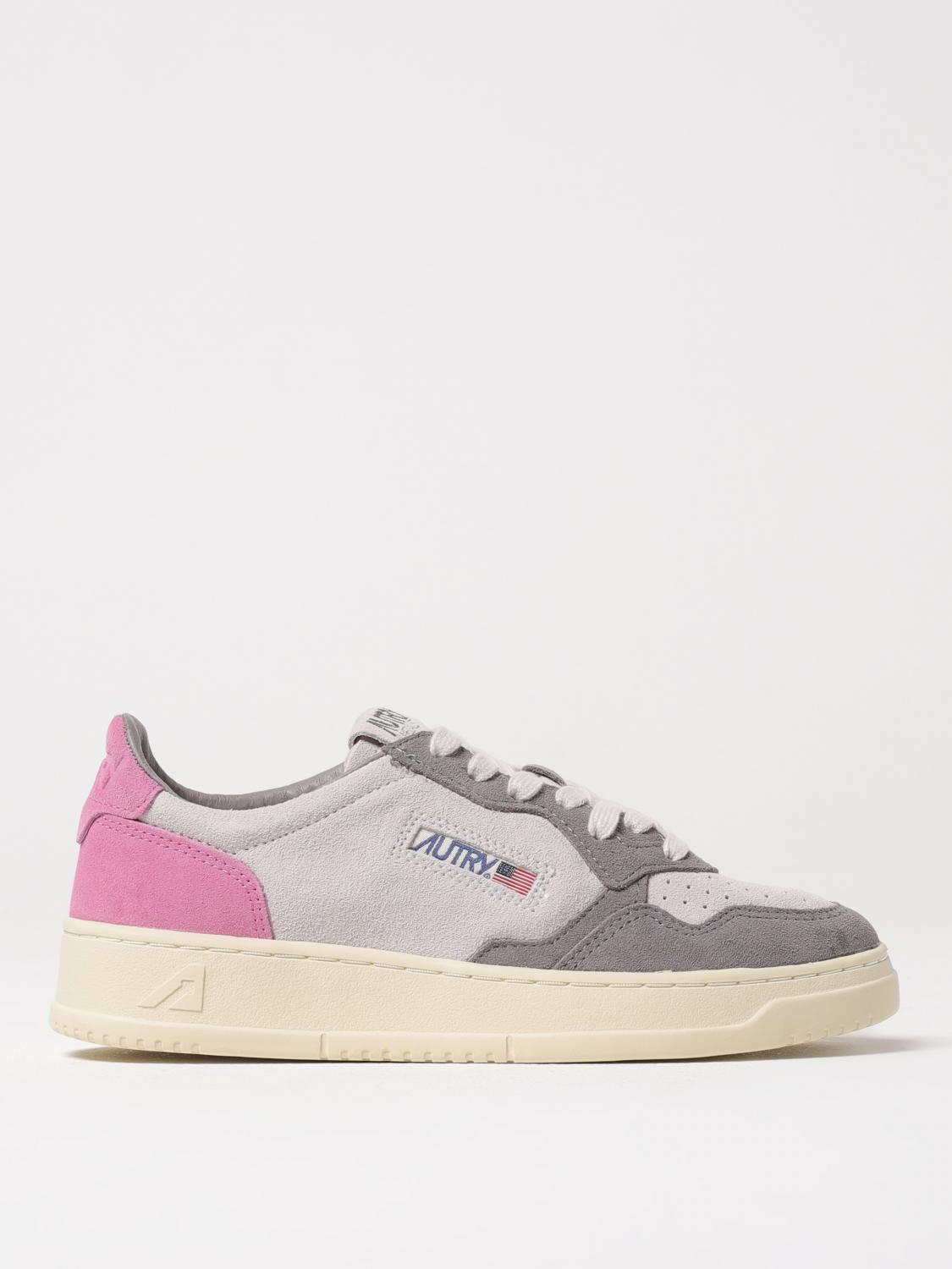 Autry Tricolor Suede Medalist Low Sneakers With Padded Collar In Multi