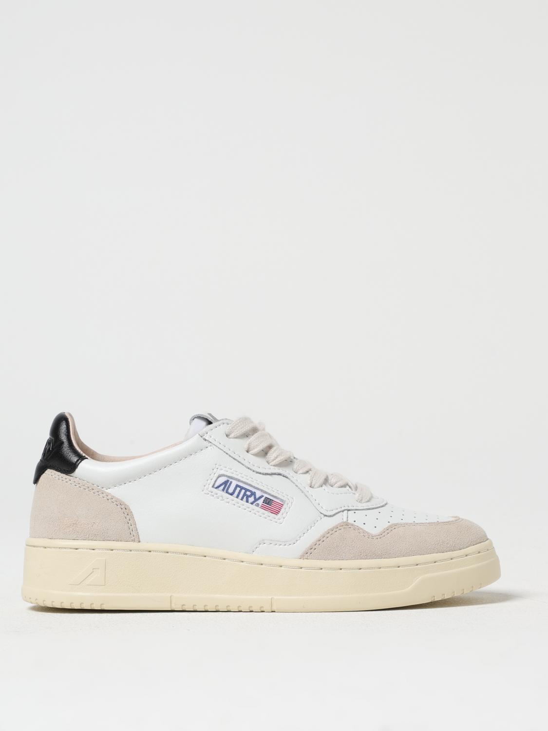 Autry Two-tone Leather And Suede Medalist Sneakers In White