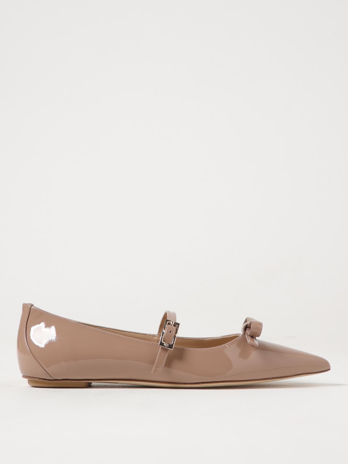 Stuart Weitzman , Stuart Felicity Mary Jane Flat, Flats And Loafers, Fawn, Patent In Pink