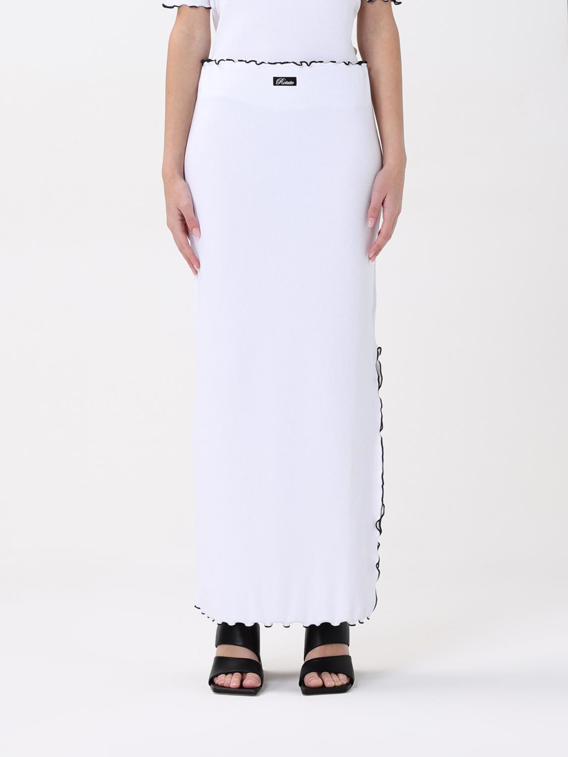 Rotate Birger Christensen Skirt Rotate Woman Color White In White