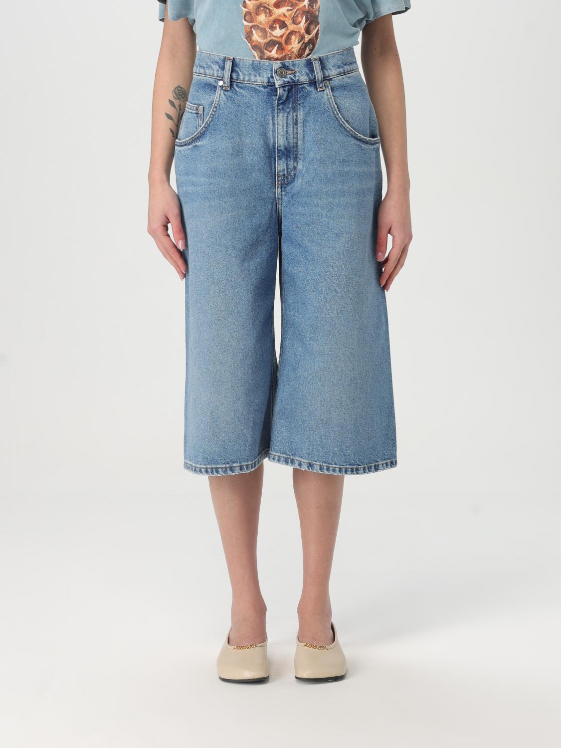 Stella Mccartney Distressed Cropped Jeans With A In Blue