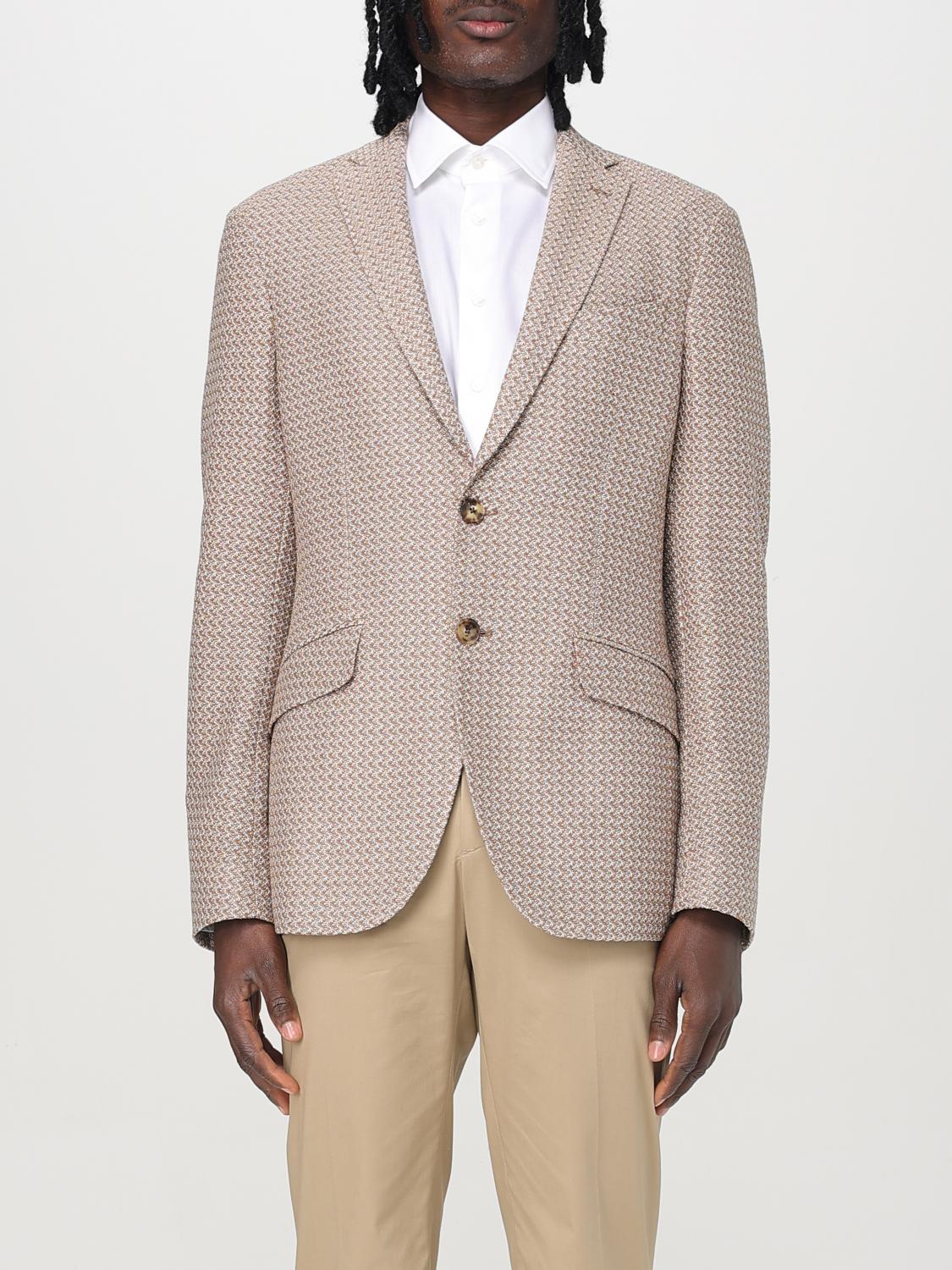 Etro Single-breasted Blazer In Brown