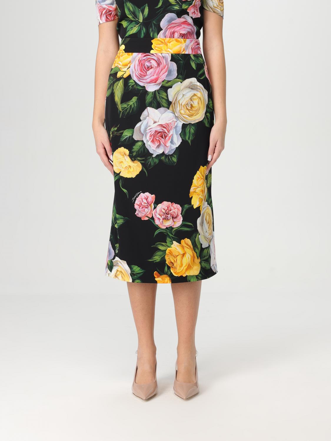 Shop Dolce & Gabbana Skirt Woman Color Peony