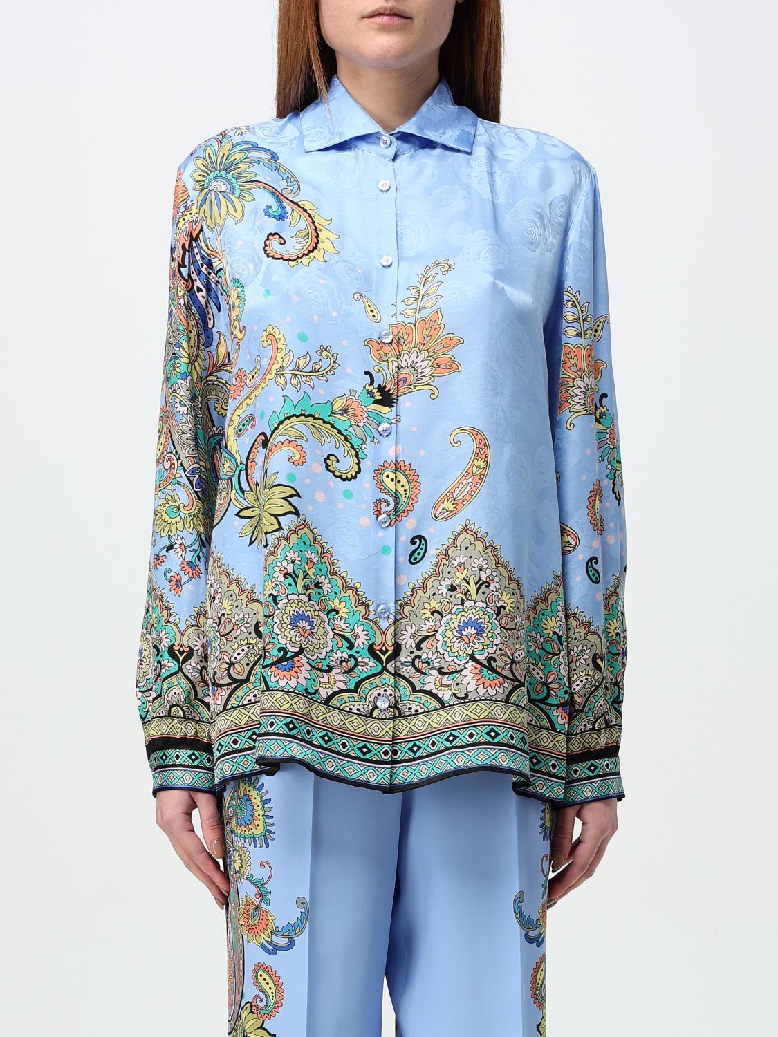 Etro Hemdbluse Damen Farbe Blau In Blau