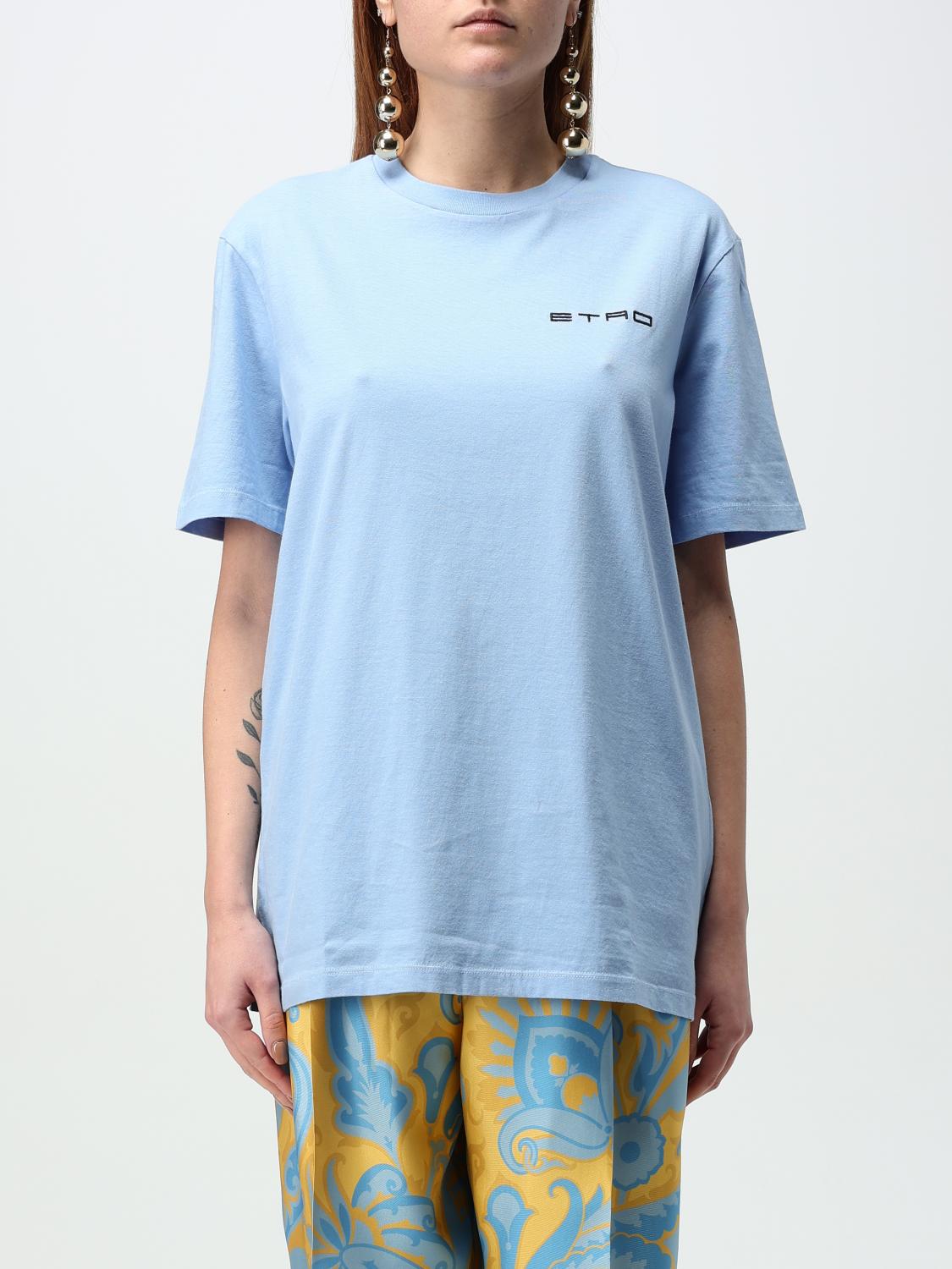 Etro T-shirt Woman Color Blue In Blau