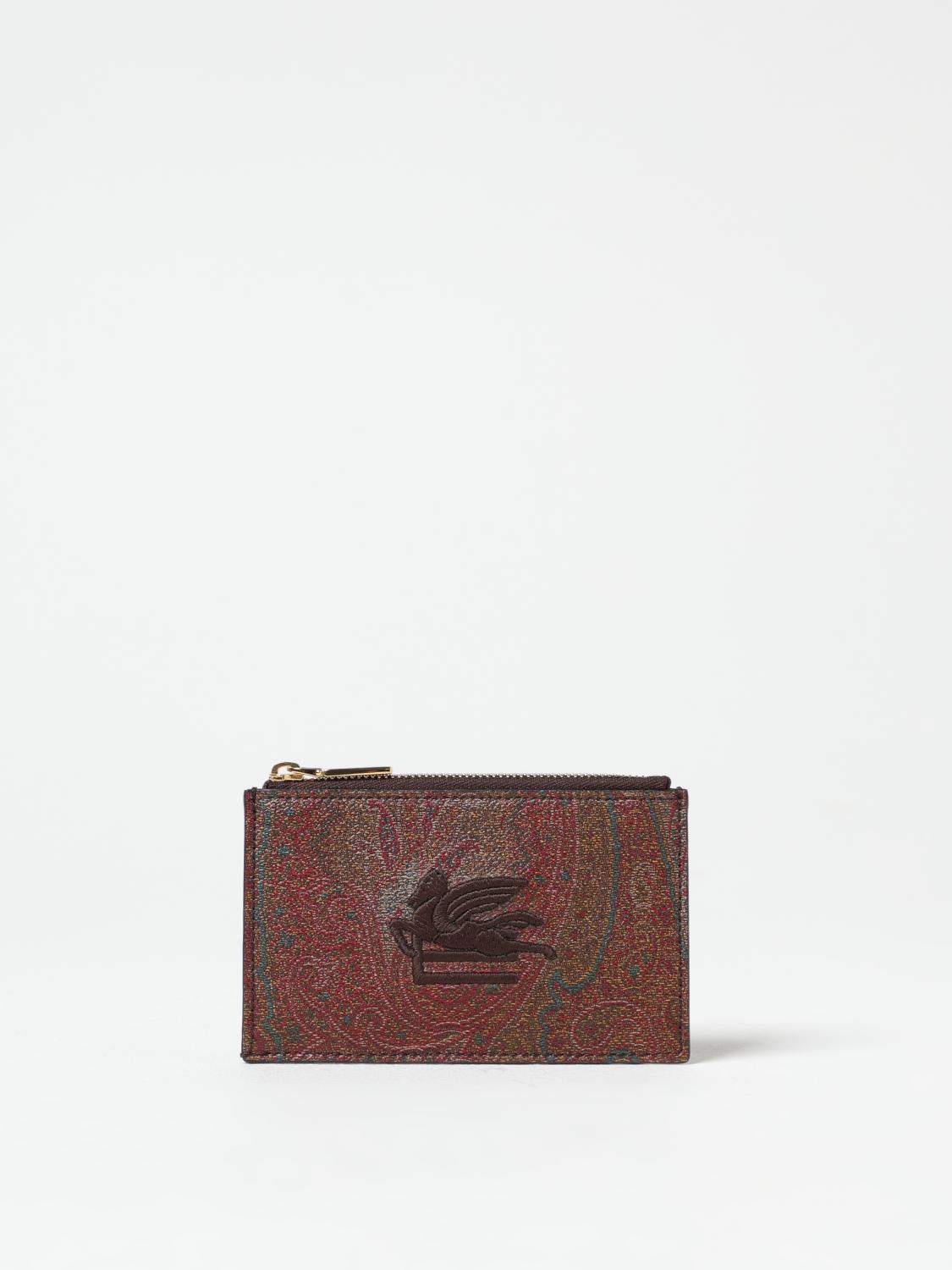 Etro Wallet Woman Color Brown In 棕色