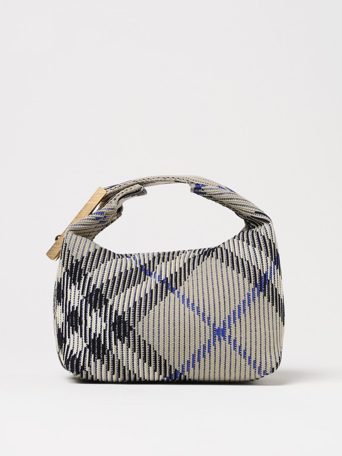 Shop Burberry Mini Bag Woman Color Beige