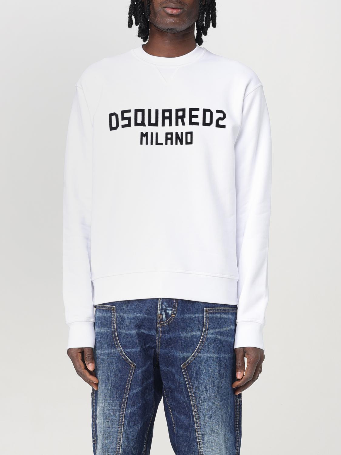 Shop Dsquared2 Sweatshirt Men Color White In Weiss
