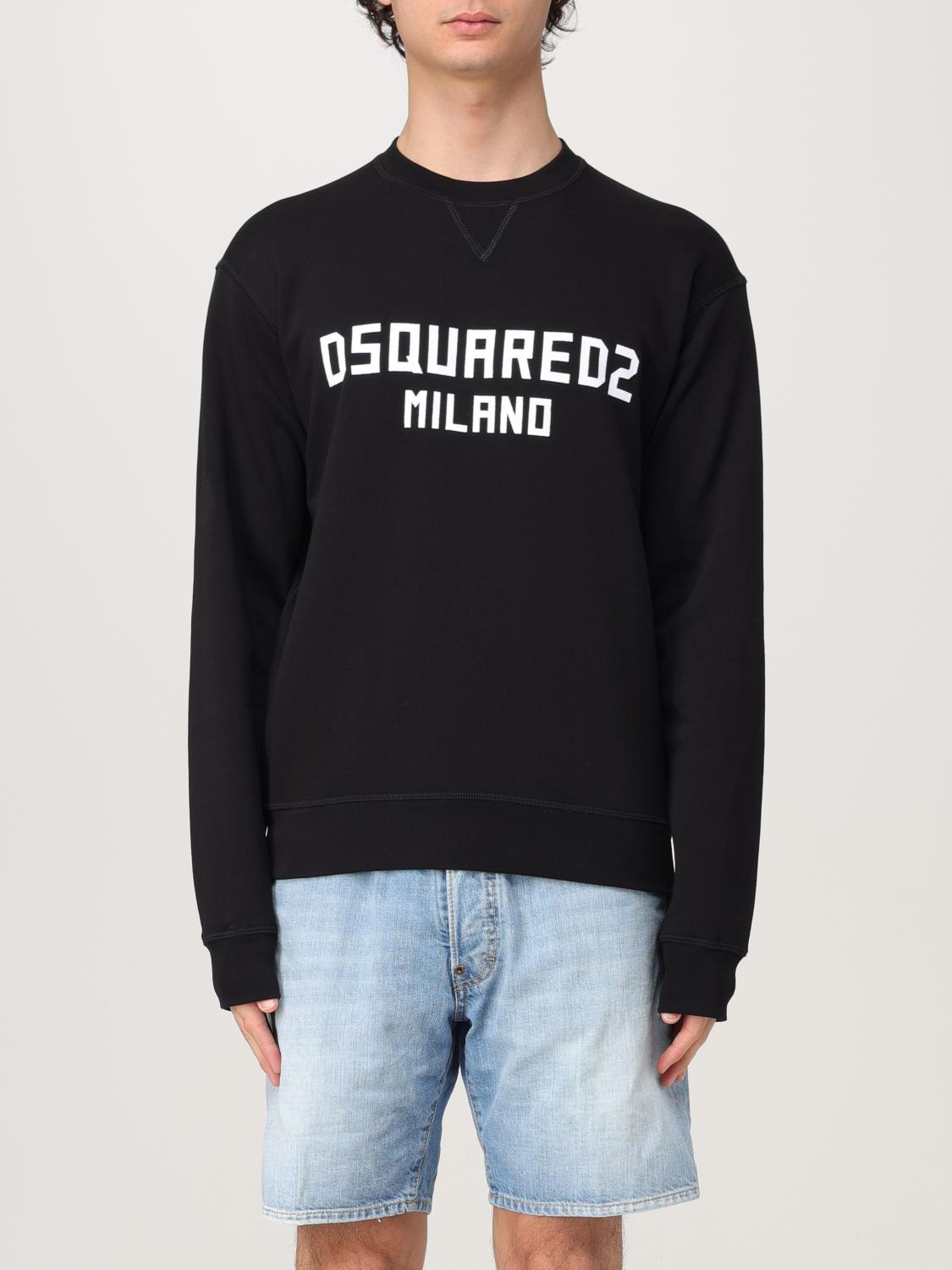 Dsquared2 Logo Print Sweatshirt In Black In Black