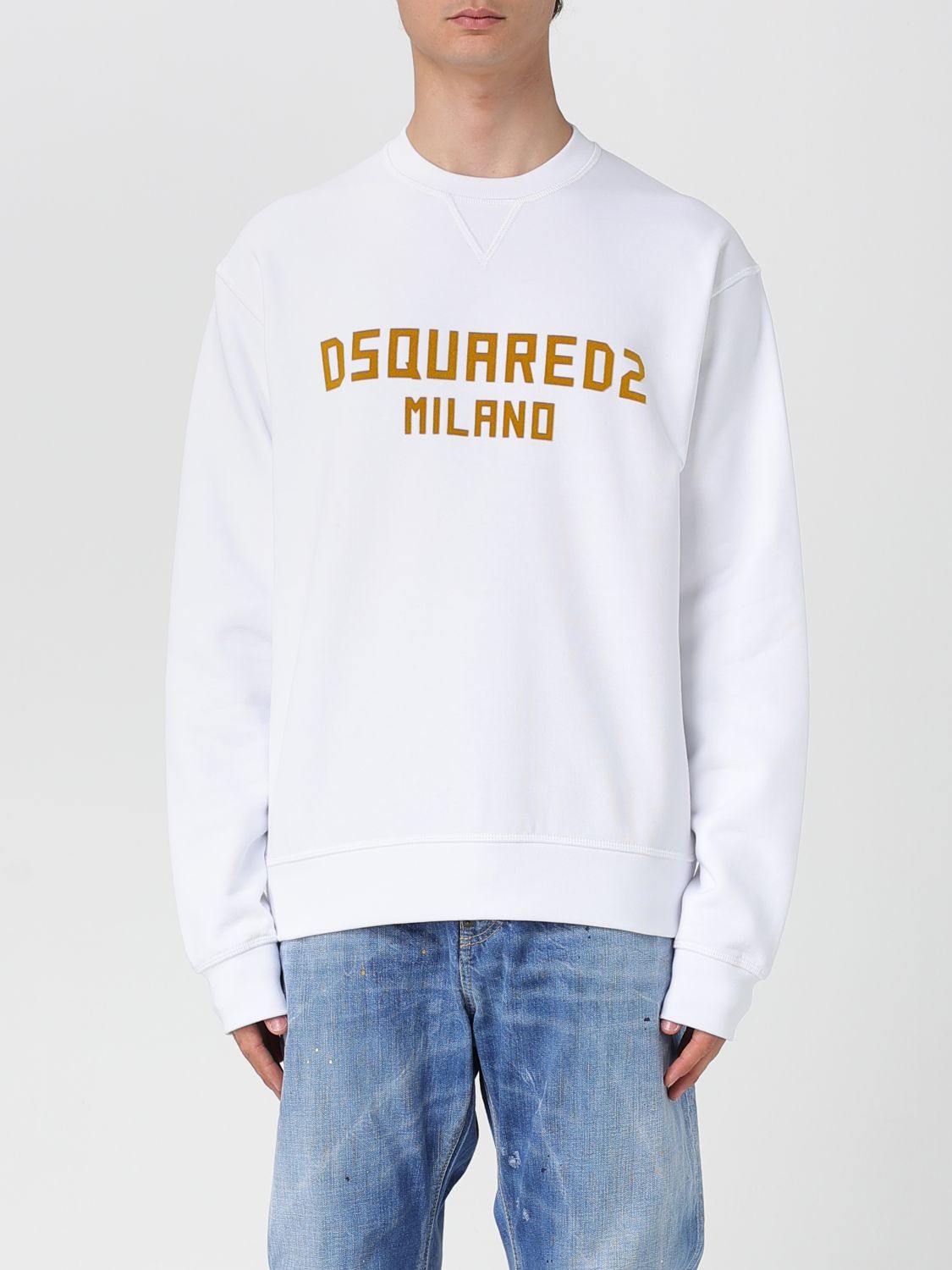 Dsquared2 Sweatshirt Men Color White 1 In White