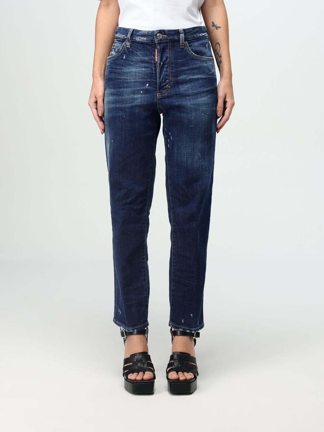 Shop Dsquared2 Jeans Woman Color Blue In Blau