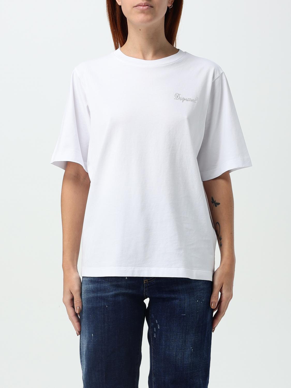 Dsquared2 T-shirt Woman Color White In Weiss