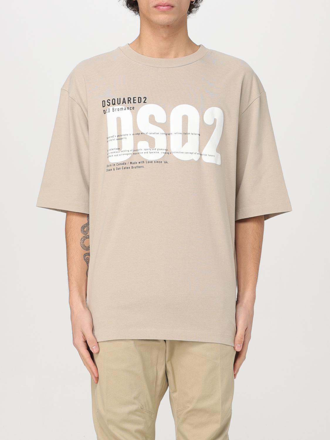 Dsquared2 T-shirt Men Color Beige In Beige