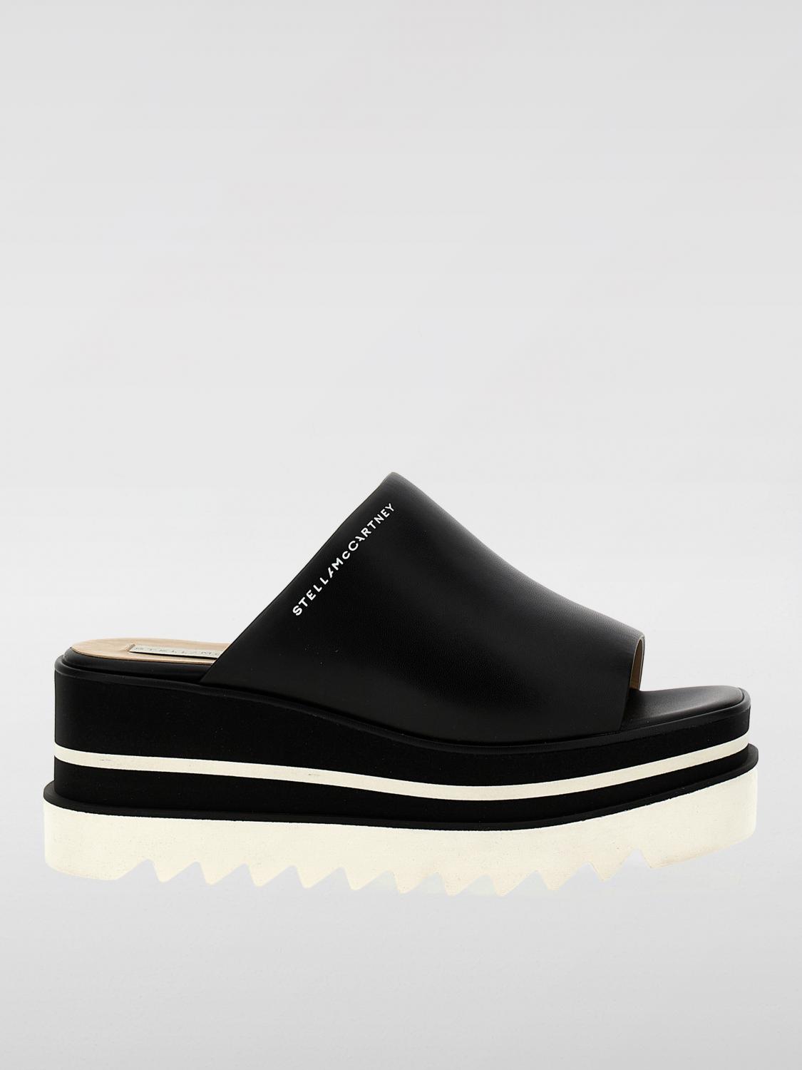 Stella Mccartney Black Sneak-elyse Platform Mules In White