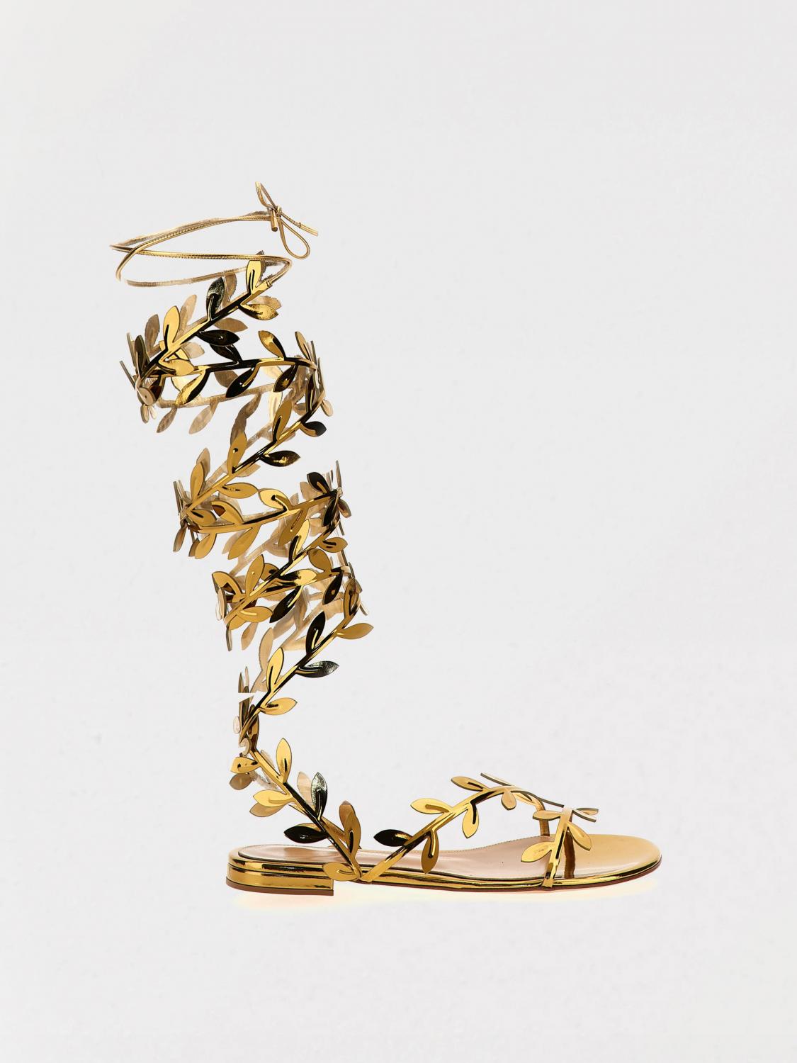 Gianvito Rossi Flavia Mirrored-leather Sandals
