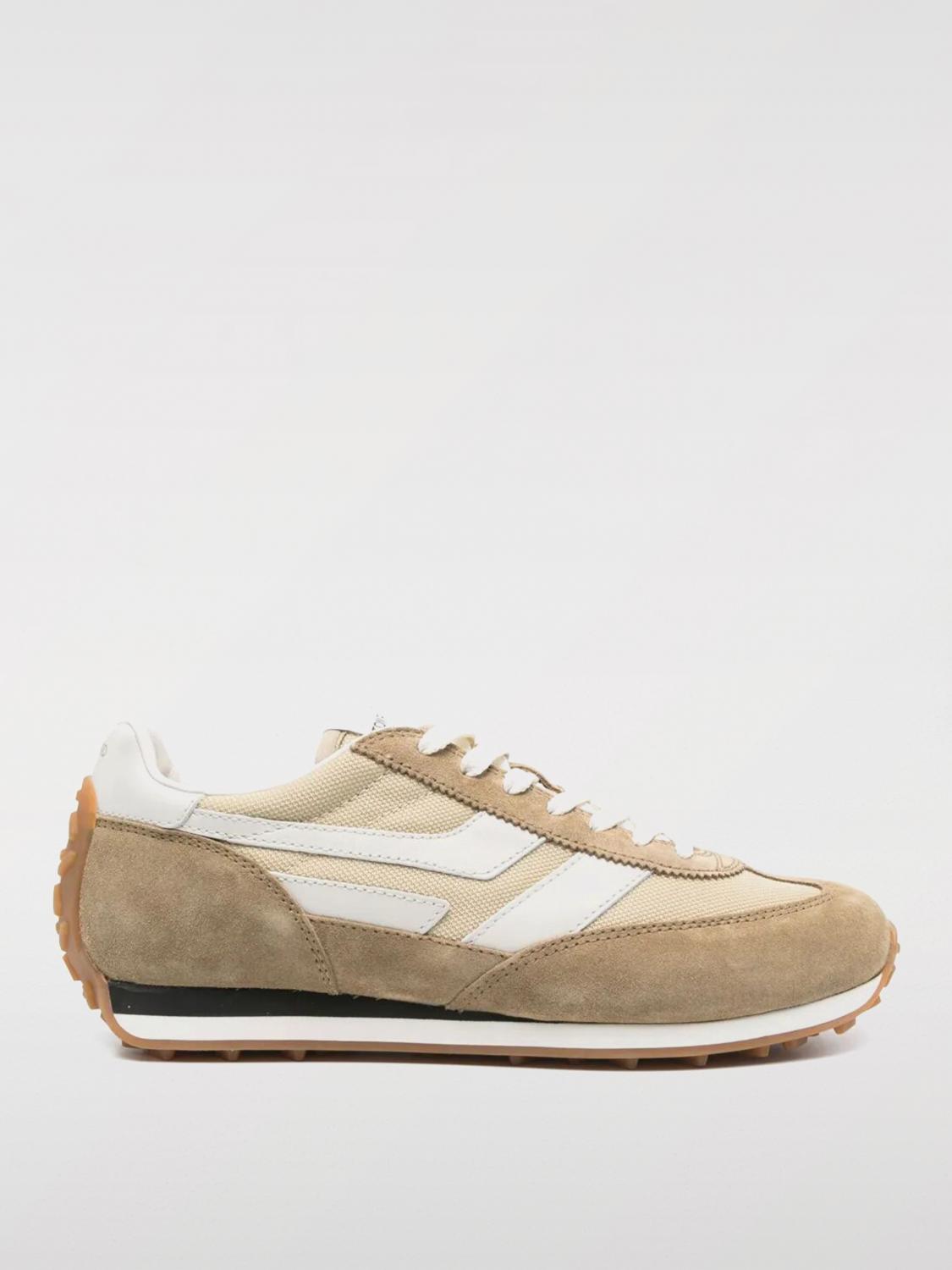 Tom Ford Round Toe Low-top Sneakers In Beige