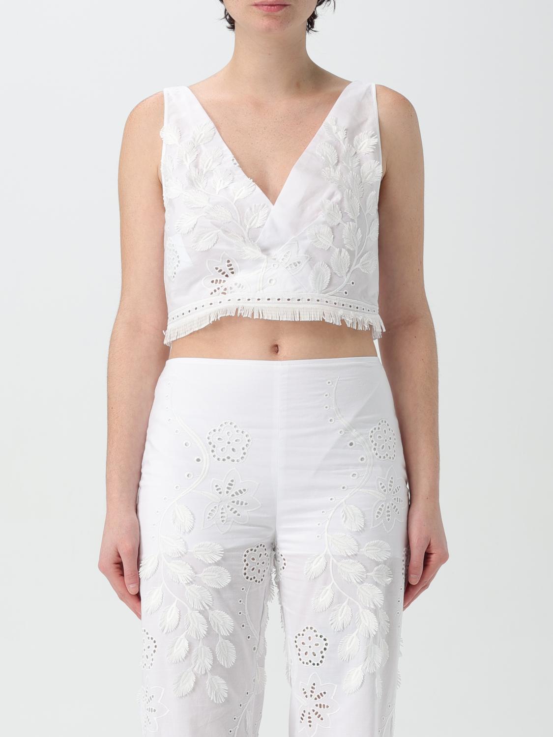 Alberta Ferretti Top In White