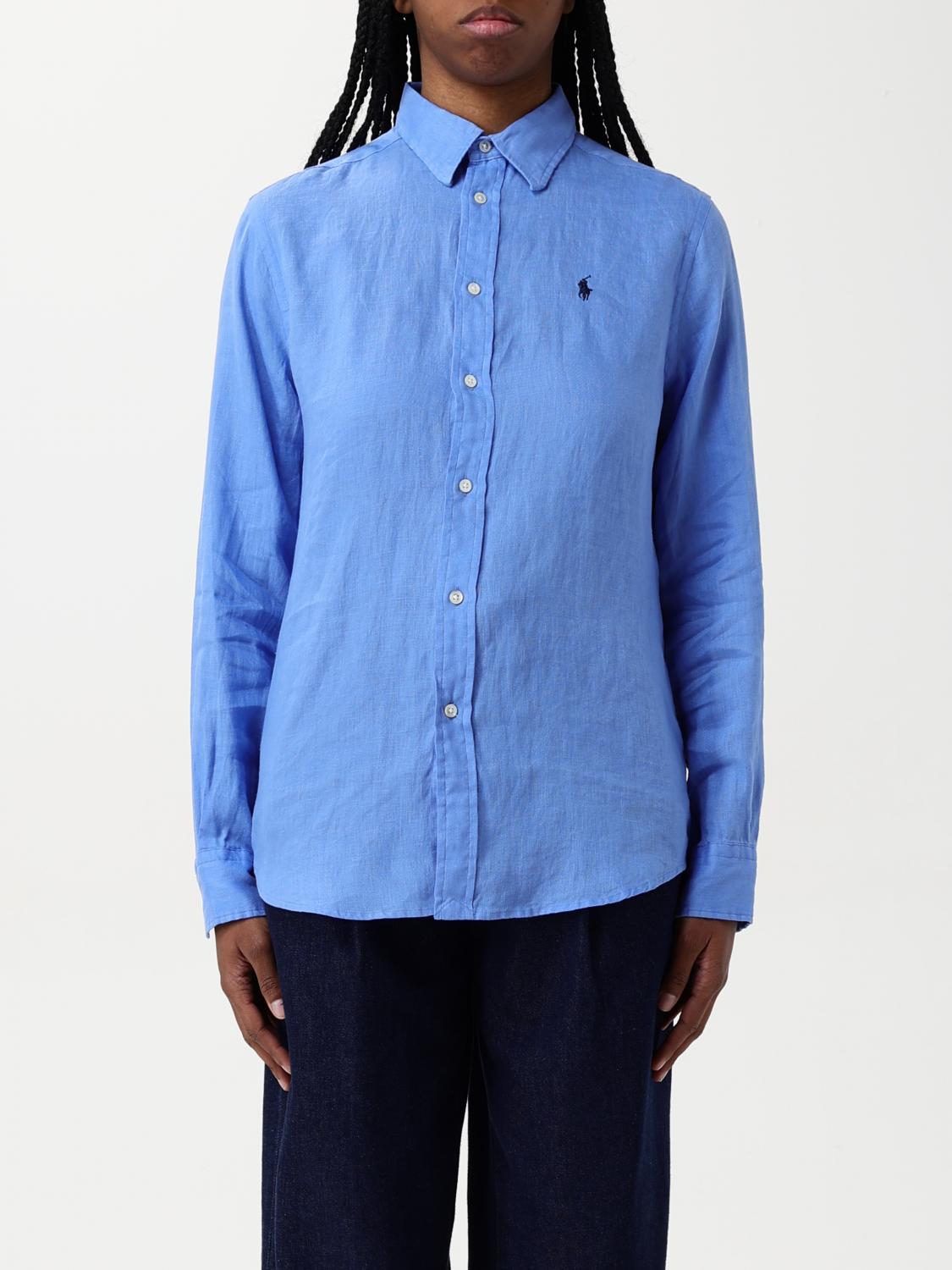 POLO RALPH LAUREN SHIRT POLO RALPH LAUREN WOMAN COLOR BLUE 1 G45870239