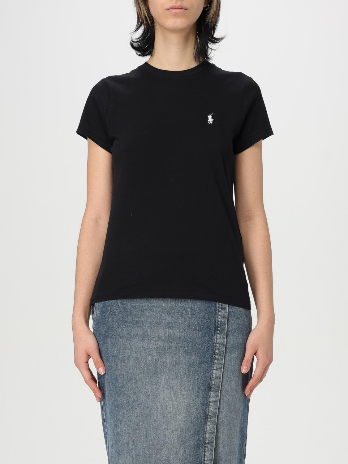 Shop Polo Ralph Lauren T-shirt Woman Color Black