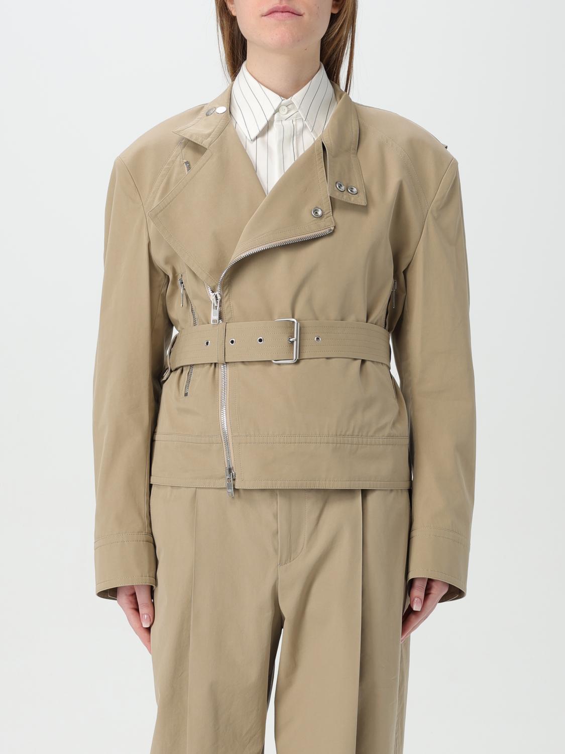 Bottega Veneta Zippered Cotton Jacket In Sand