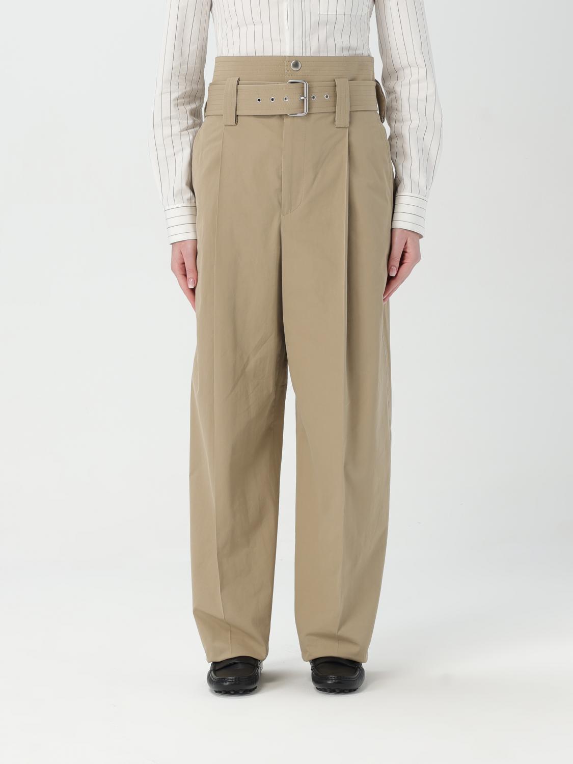 Bottega Veneta Pants Woman Color Sand In Sand