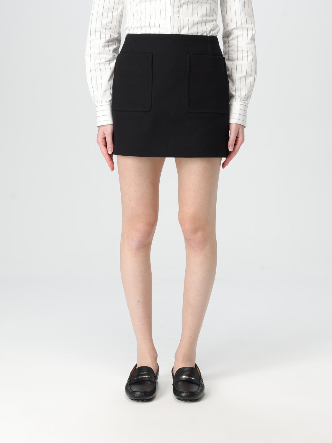 Bottega Veneta Front-pockets Mini Pencil Skirt In Schwarz