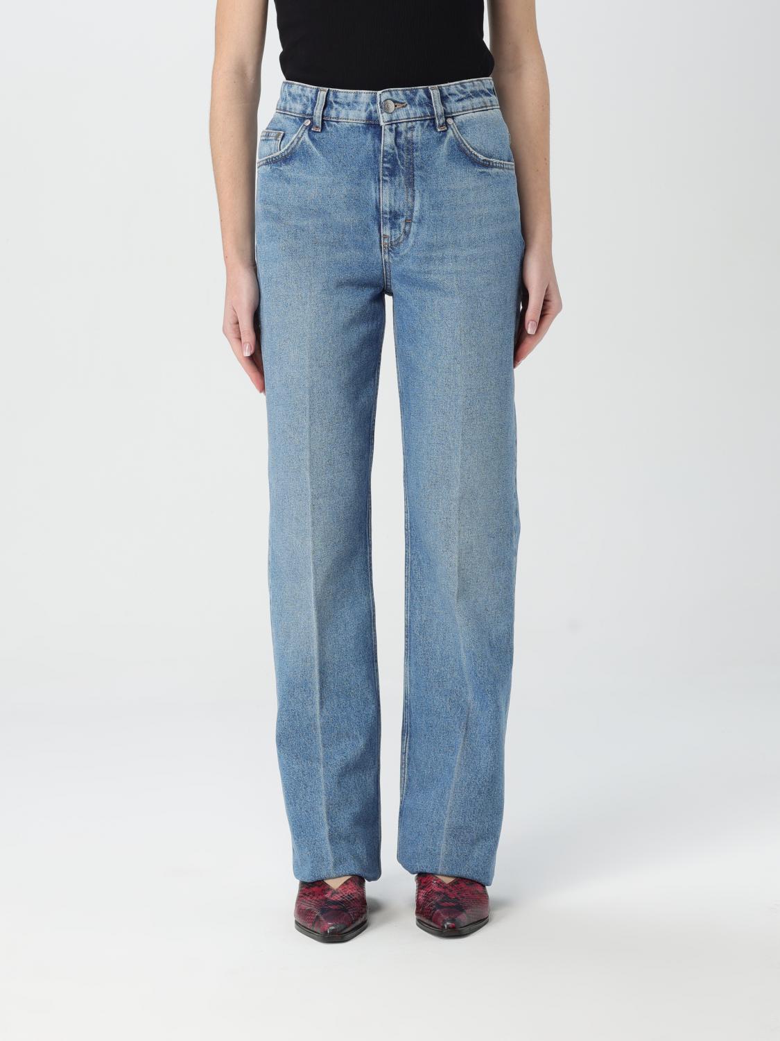 Stella Mccartney Buttoned Ripped Jeans With Sl In Blau
