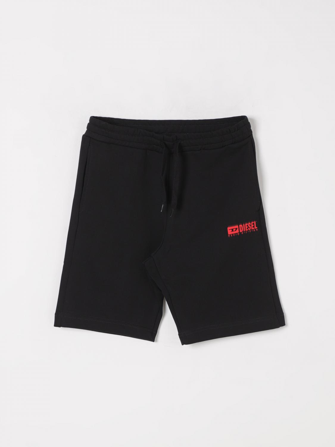 Diesel Pbasel Track Shorts In Black