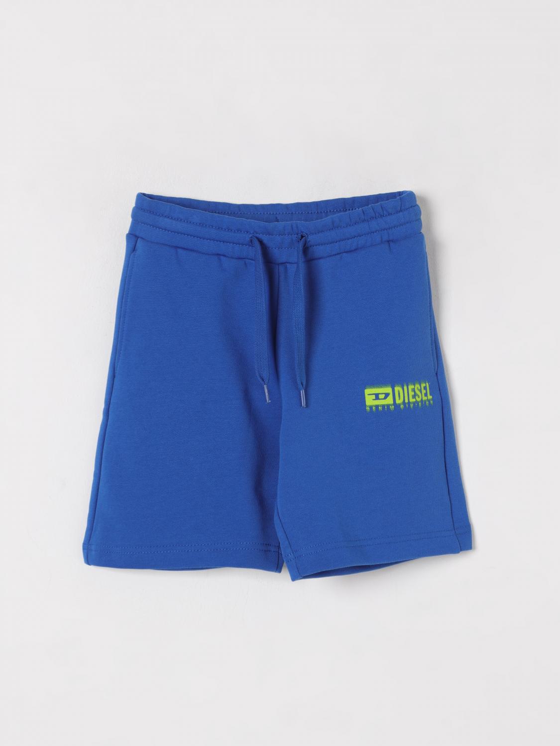 Diesel Shorts Kids Color Royal Blue In Royal Blue