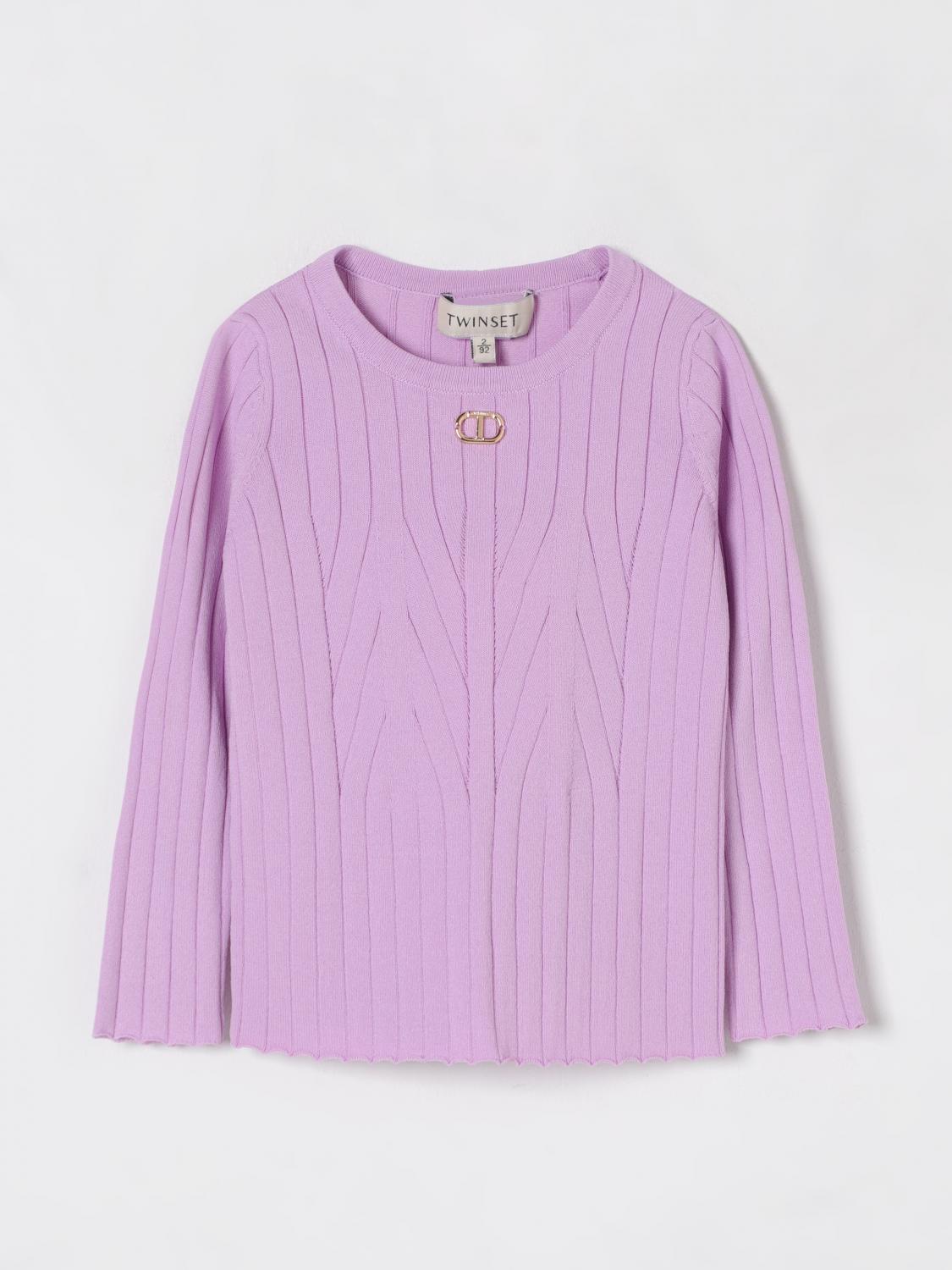 Twinset Sweater  Kids Color Violet In Violet