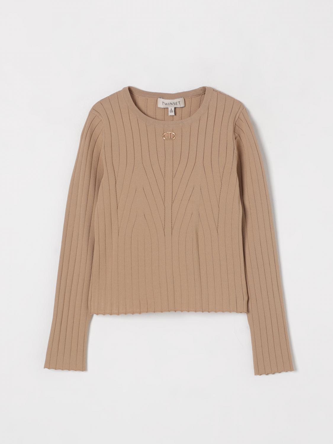 Twinset Sweater Kids Color Beige In Beige