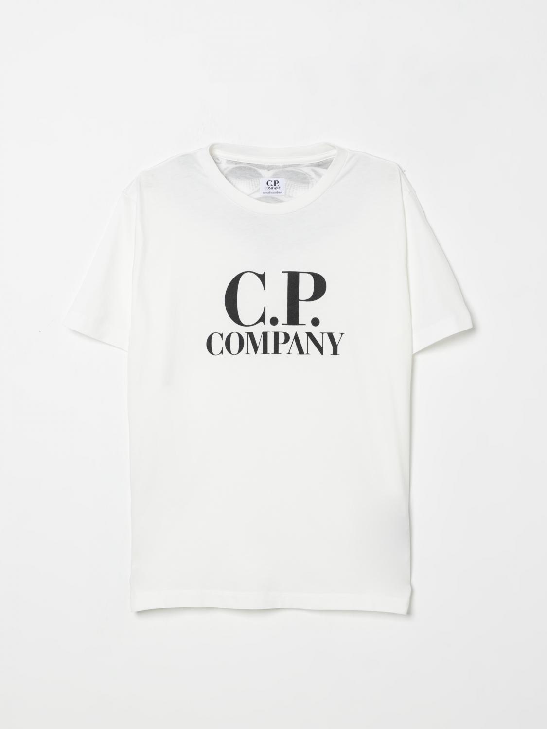 C.p. Company Logo-print Cotton T-shirt In White