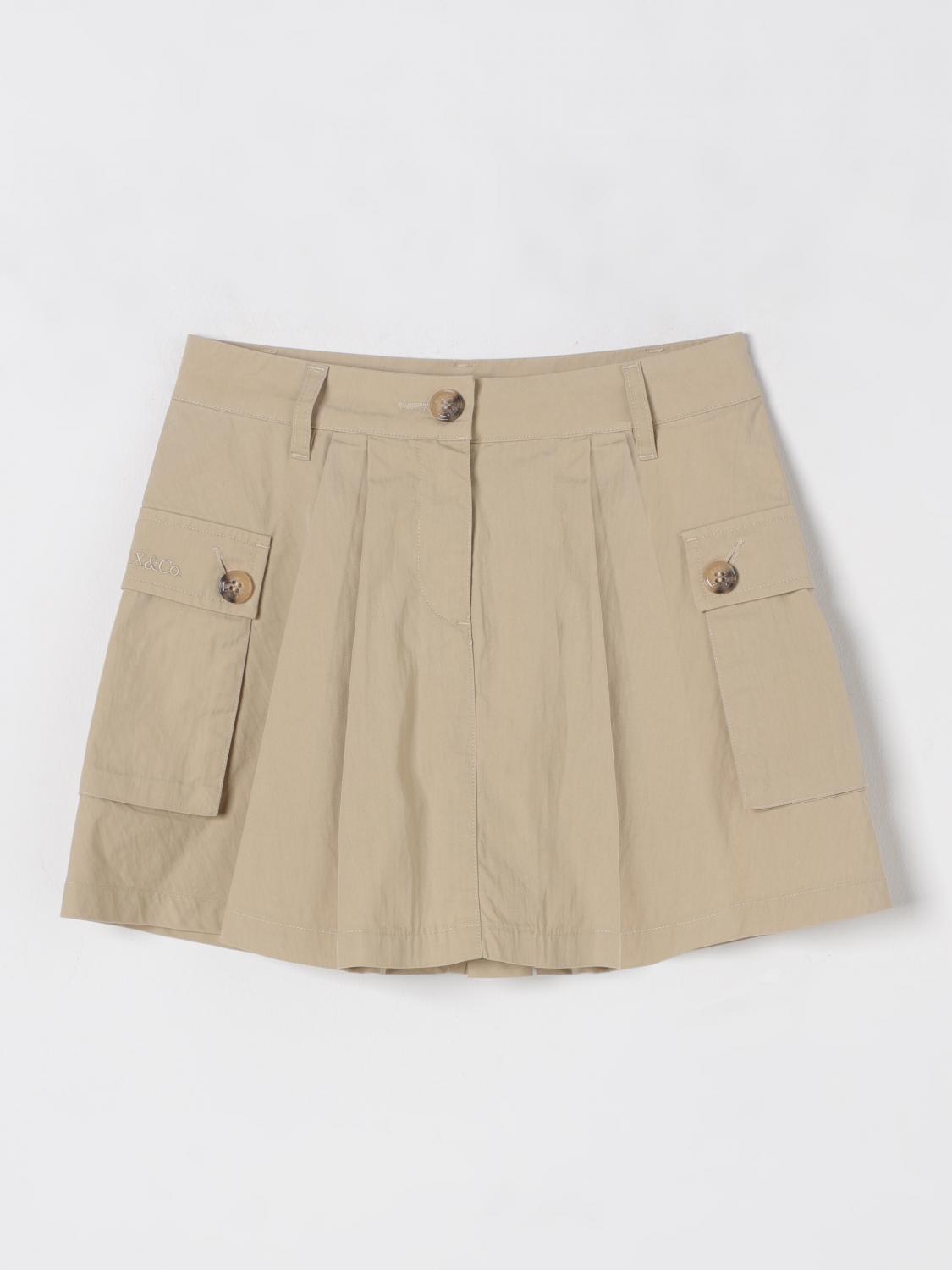 Max & Co. Kid Skirt Kids Color Beige In Beige