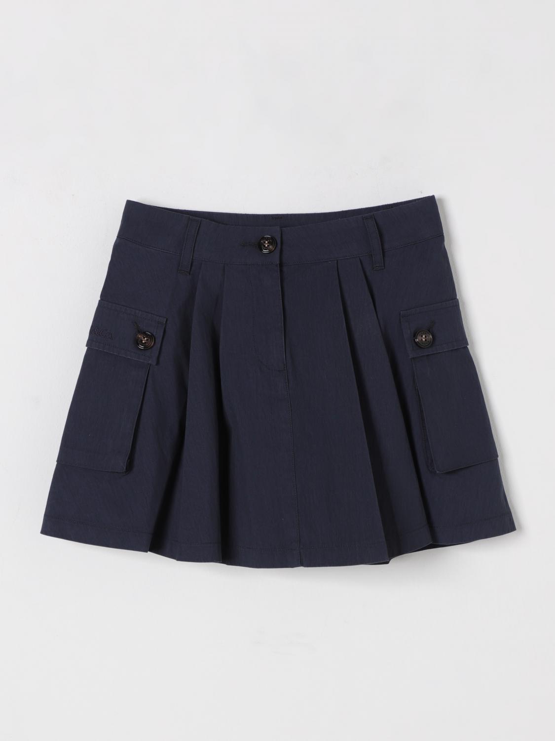 Max & Co. Kid Skirt Kids Color Indigo In Indigo