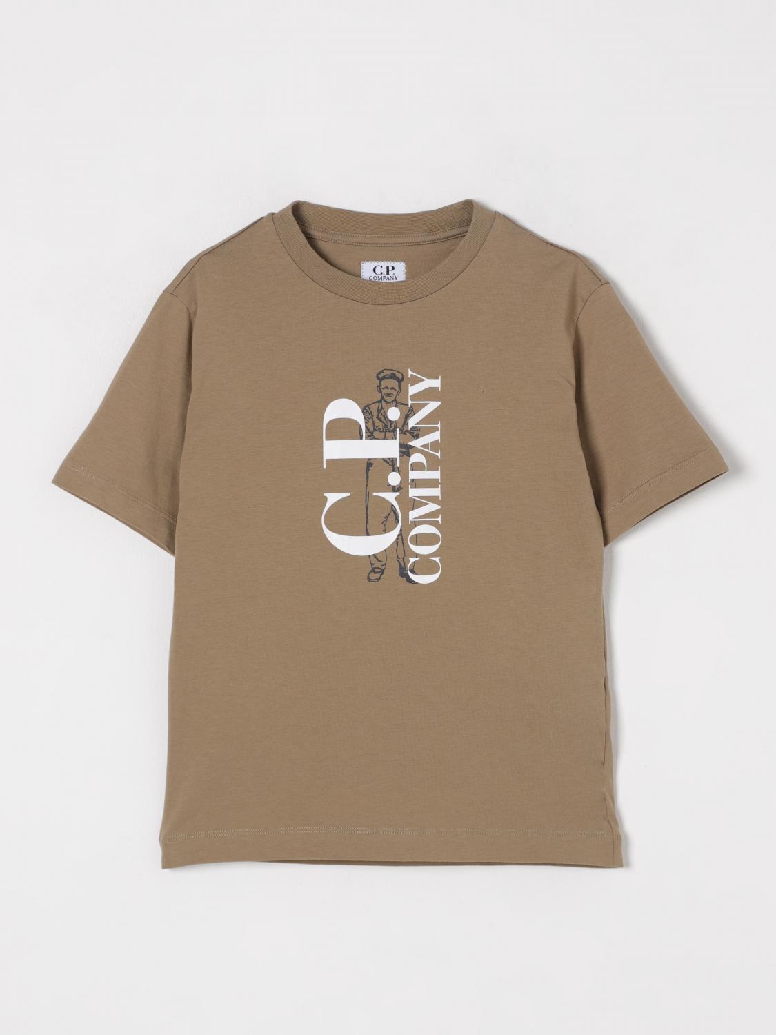 Shop C.p. Company T-shirt C. P. Company Kids Color Beige